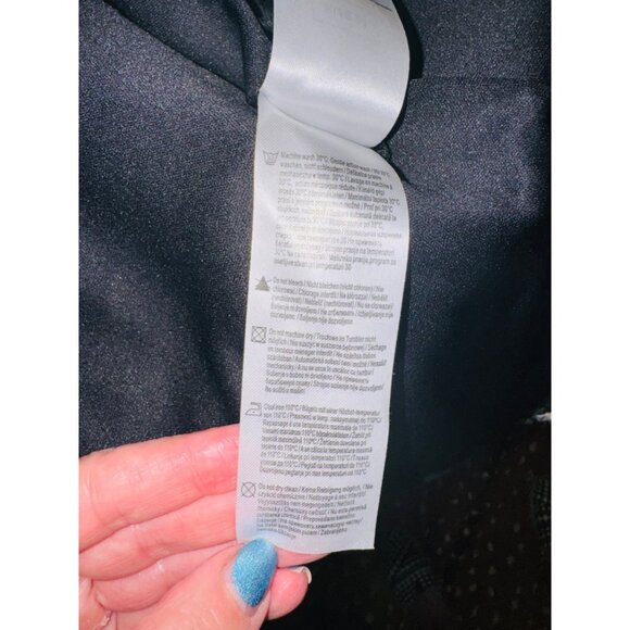 Orsay XS Floral Embroidered Semi Sheer Sleeveless Lined Black Dress Boho - Picture 15 of 15